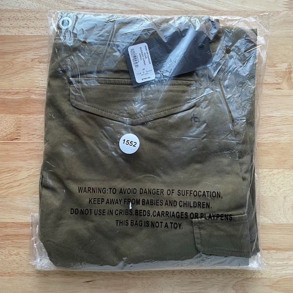 ✨NWT✨ RAG & BONE Buckley Cargo Chino Pants Olive Khaki Sz 25 - Picture 8 of 8
